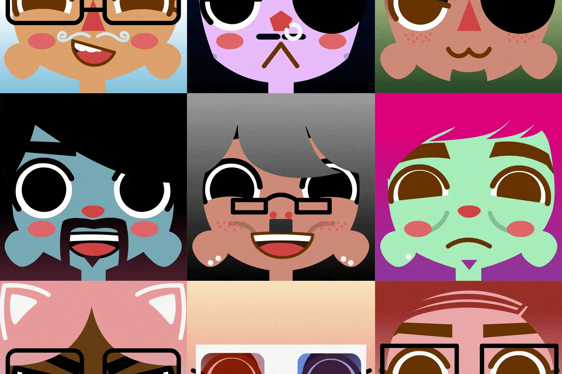 QikPic character builder in action
