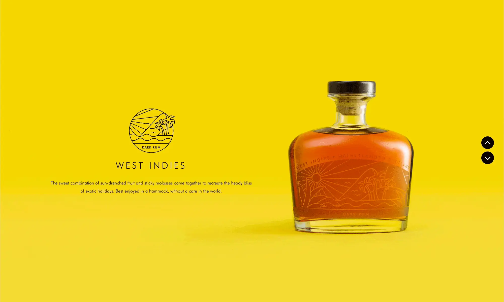 Rum Blender Journey collection, three bottles