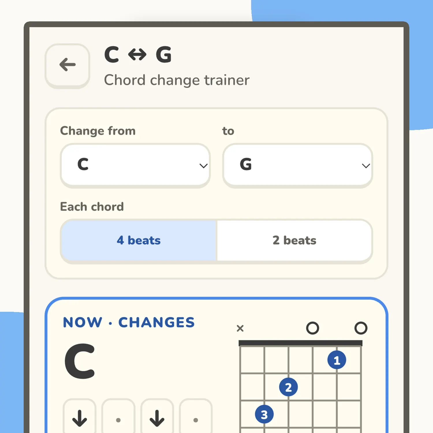 The whole song as a chord sheet