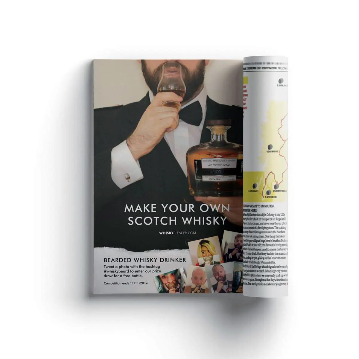 Whisky Blender Ryanair inflight magazine advertisement