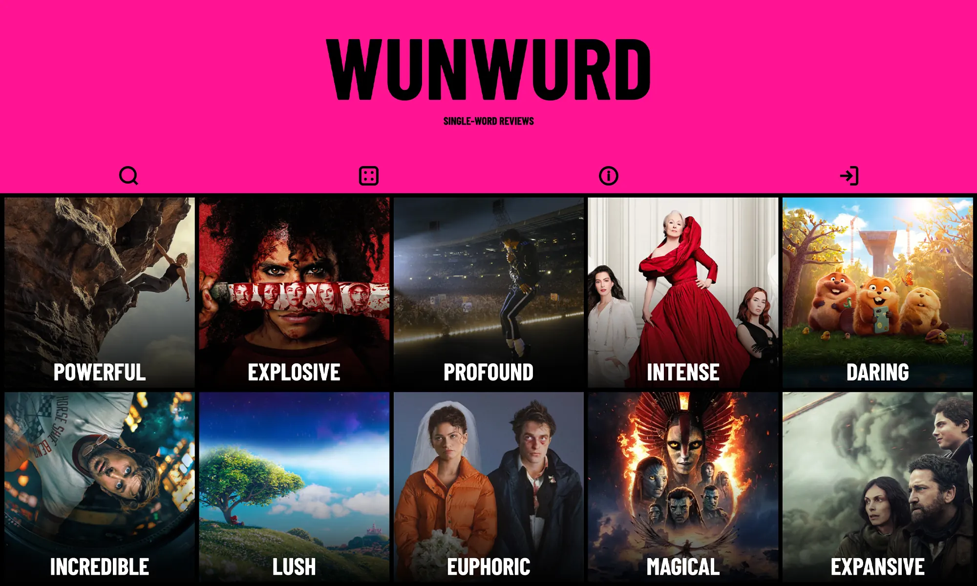 WUNWURD browse by word feature